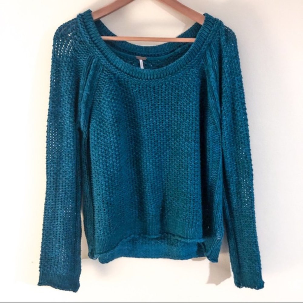 Free People Pullover Open Knit Sweater